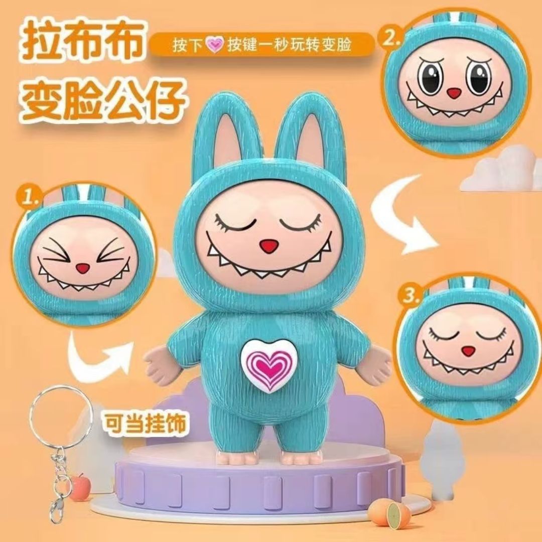 Llavero Labubu Kawaii Cambia la Cara