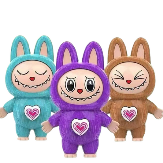 Pack 3 Llaveros Labubu Cambio De Cara