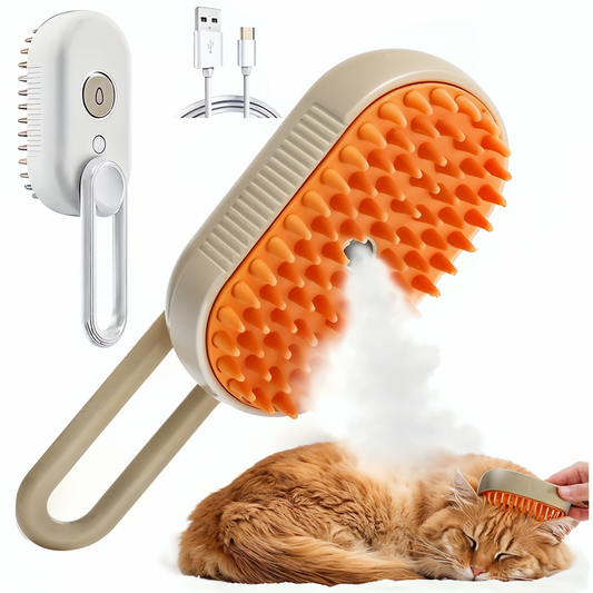 Cepillo a Vapor 3 en 1 para Mascotas